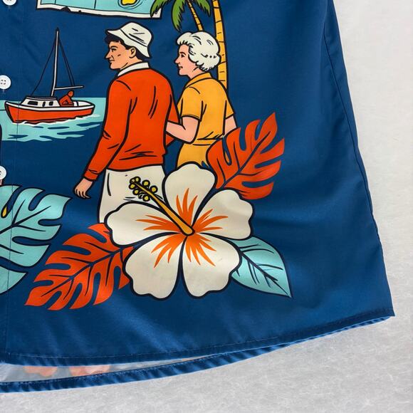 AlohaDaddy Retro Gilligan's Island 'A Three Hour Tour' Hawaiian Shirt Mens 2XL - Picture 9 of 15